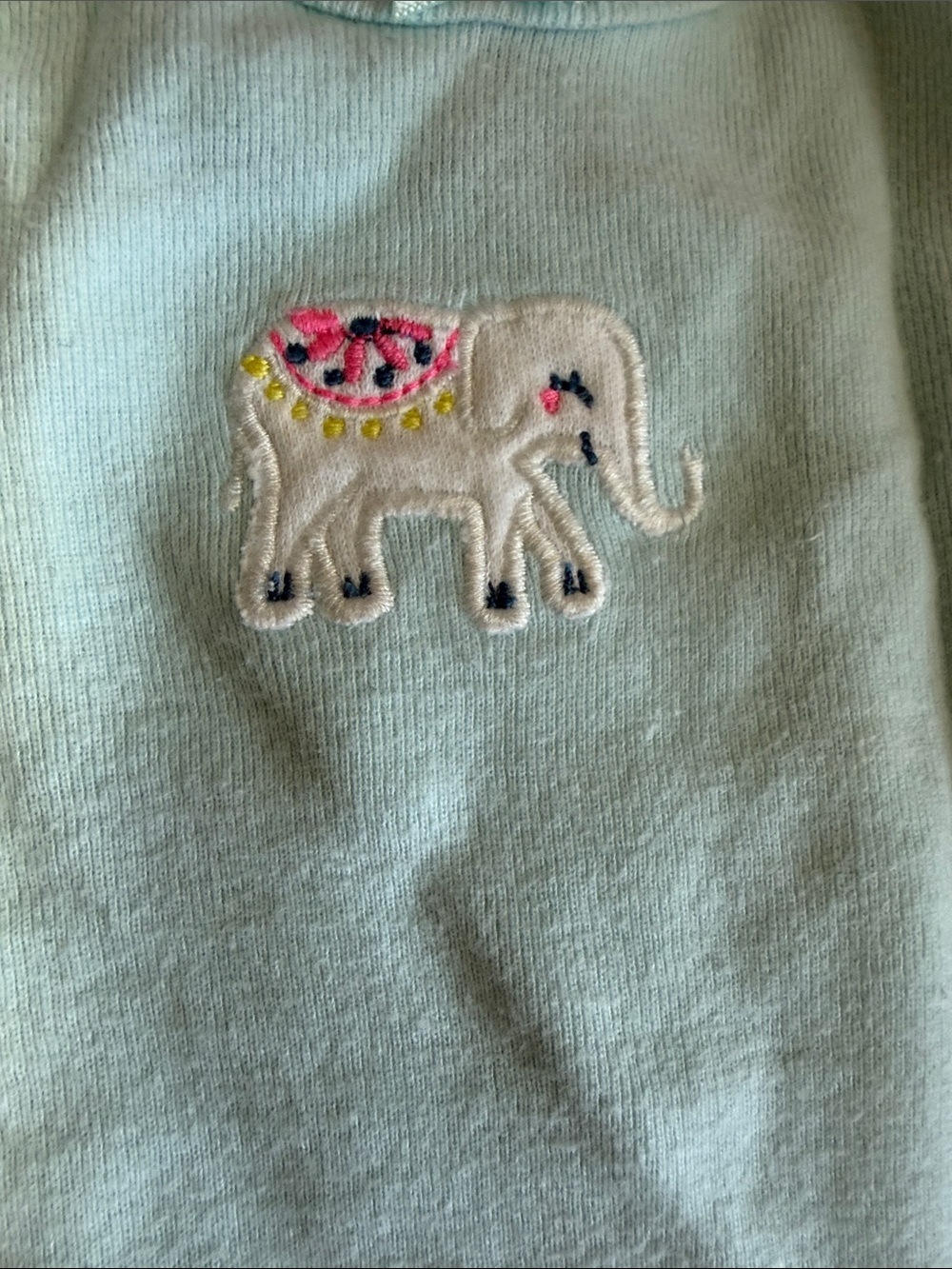 Carter's White Floral & Light Blue Baby One-Piece Bodysuits (2) - Picture 5 of 6